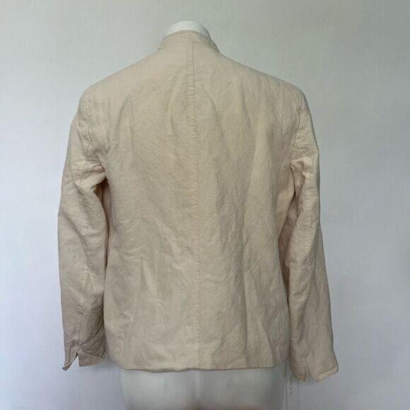 Jones New York Silk and Linen collarless blazer - Picture 7 of 14